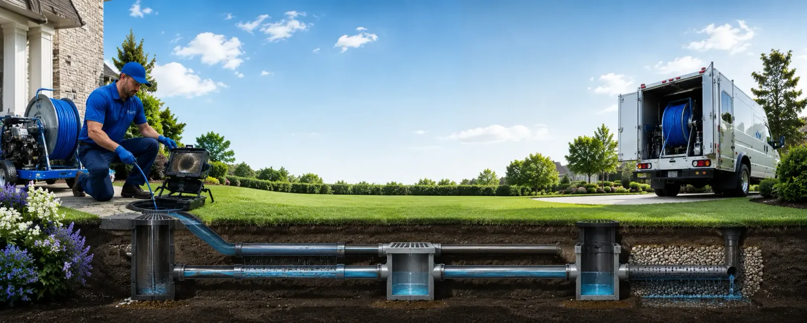 Outdoor drain cleaning information for Gilead, NE